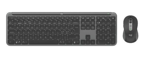 Logitech Signature Slim MK950 for Business Wireless Keyboard and Mouse Combo - Graphite, QWERTZ German Layout