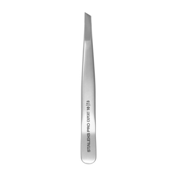 STALEKS PRO Tweezers - Surgical Stainless Steel - Slant Tip - For Experts & Professionals - Eyebrow, Lash, Hair Removal