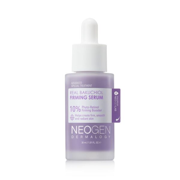 DERMALOGY by NEOGENLAB Real Bakuchiol Firming Serum 1.01 Fl Oz (30ml) - Natural Retinol Alternative for Sensitive skin, Day & Night Facial Serum Firms & Minimizes Fine Lines - Korean Skin Care