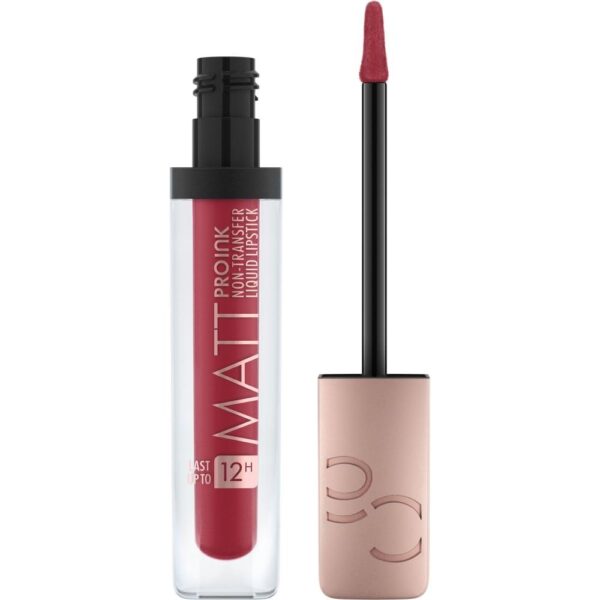 CATRICE Matt Pro Ink Non-Transfer Liquid Lipstick, Lipstick, No. 100 Courage Code, Red, Matte, Long-Lasting, Quick-Drying, Matte, Intense, Colour-Intensive, Vegan, Alcohol Free (5 ml)