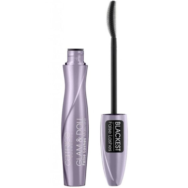 Catrice Glam&Doll False Lashes Mascara, No. 010, Black, Volumizing, False Eyelash Effect, Defining, Matt, Vegan, No Microplastic Particles, Nanoparticles Free, No Perfume, Pack of 1 (9.5 ml)