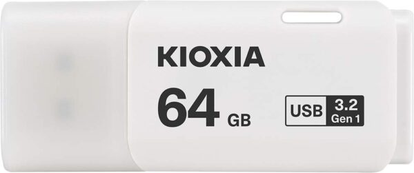 KIOXIA 64GB TransMemory U301 USB 3.2 Flash Drive, White