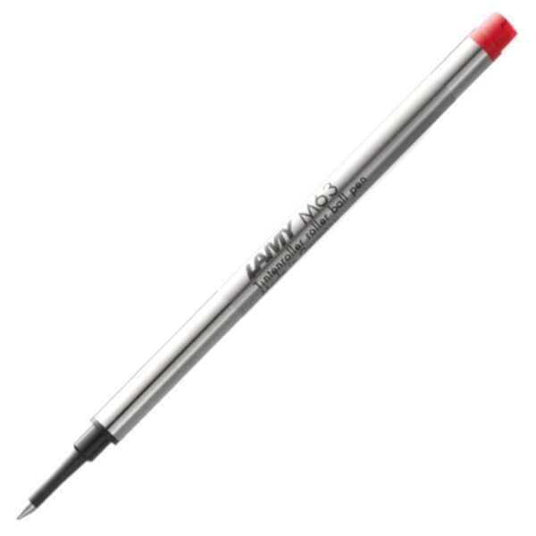 Lamy M 63 Refill 823 - Metal Rollerball Pen Refill in Red Rollerball Pen with Cap - M Line Width 1218561