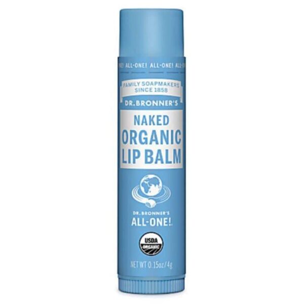 Dr Bronner's Organic Naked Lip Balm, 1 Pack (1 x 4 g)