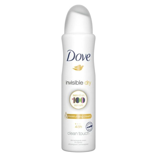 Dove Spray Invisible Dry Anti-White Marks Anti-Per Spirant Deodorant, 150 ml