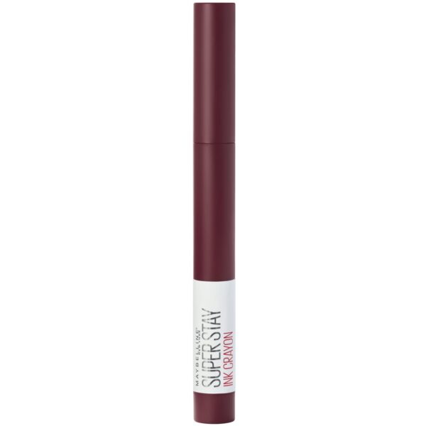 Maybelline Lipstick, Superstay Matte Ink Crayon Longlasting Red Purple Lipstick with Precision Applicator 65 Settle For More