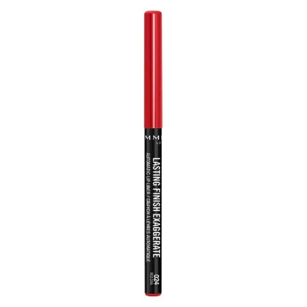 Rimmel London Lasting Finish Exaggerate Lip Liners, 024 Red Diva, 4g