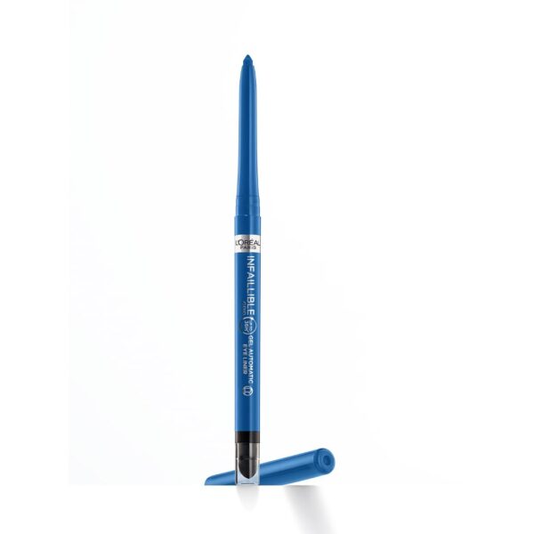 L'Oréal Paris Gel Eyeliner, Intense Long-lasting Colour, Semi Permanent, Infallible Grip 36H Gel Automatic Eyeliner, Electric Blue