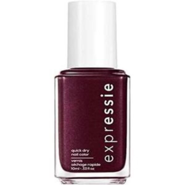 Essie ExprEssie Quick Dry Formula, Red Purple Nail Polish 260 Breaking The Bold