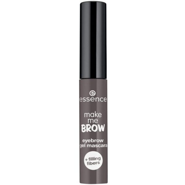 essence cosmetics Make Me BROW Eyebrow Gel Mascara, Eyebrows, with Filling Fibres, No. 04 Ashy Brows, Brown, Defining, Gely, Vegan, Microplastic Particles Free, Nanoparticles Free (3.8 ml)