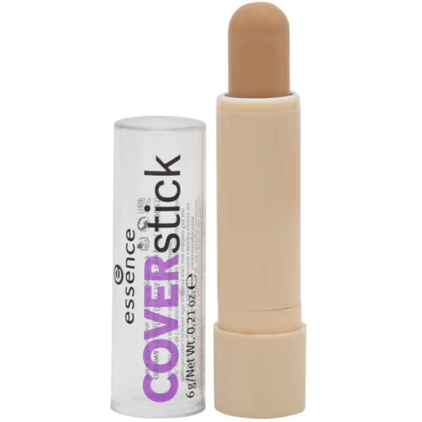 essence cosmetics COVERstick Concealer, Concealer, No. 20 Matt Sand, Nude, for Combination Skin, for Blemished Skin, Colour Correcting, Matte, Vegan, Oil-Free, Perfume Free (6 g)