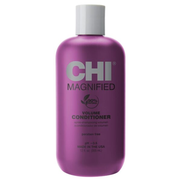 CHI Magnified Volume Conditioner Volumising Hair Products for Fine, Limp Hair Adds Hair Volume & Body Strengthens Hair Low pH, Color Safe, Paraben-Free & Sulphate Free Conditioner, 355 ml