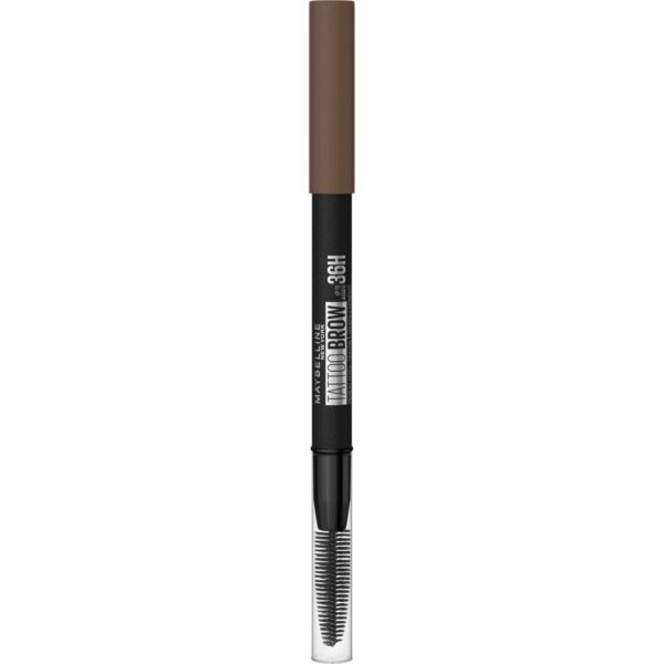 Maybelline New York Waterproof Eyebrow Pencil with Brush, Natural Colours, Lasts Up To 36 Hours, Tattoo Brow 36H, Colour: No.5 Medium Brown (Brown), 1 Piece