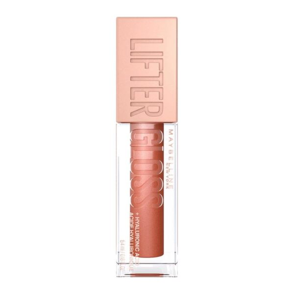 Maybelline Lifter Gloss Bronzed Lip Gloss, Lasting Hydration Formula With Hyaluronic Acid, Non Sticky, 017 Copper