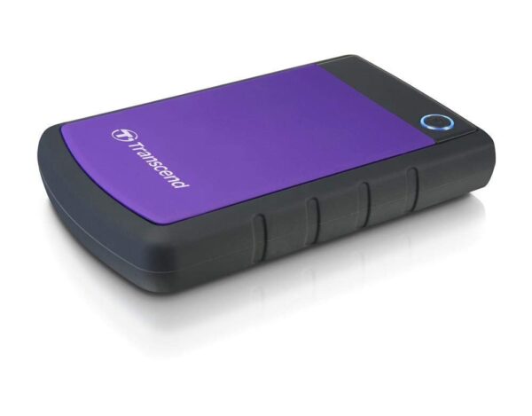 Transcend 2 TB Rugged Portable Hard Drive - Shock Resistant USB 3.1 Gen 1 StoreJet Purple - TS2TSJ25H3P