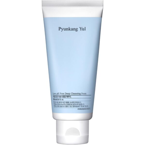 Pyunkang Yul Low pH Pore Deep Cleansing Foam - Korean Facial Wash - Makeup Remover Face Cleanser with Witch Hazel,Tea Tree Extract 3.4 Fl Oz