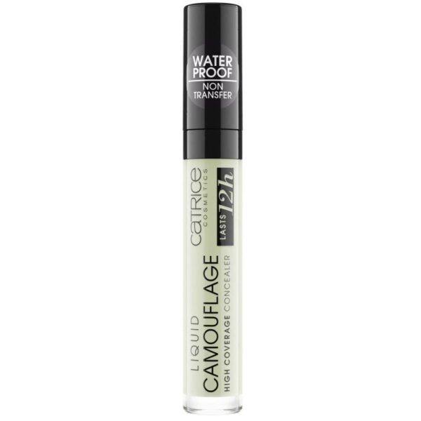 Catrice Liquid Camouflage High Coverage Concealer, No. 200 Anti-Red, Green, for Combination Skin, for Dry Skin, for Blemished Skin, Long-Lasting, Vegan, Oil-Free, Waterproof (5 ml)