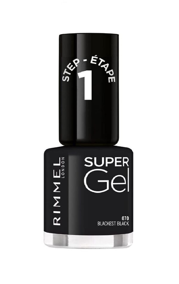 Rimmel Rimmel Super Gel Coty Coty Rimmel Super Gel Nail 12 ml (Pack of 1), Black