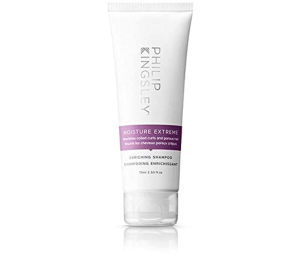 Philip Kingsley | Moisture Extreme Enriching Shampoo | For Curly, Dry, Damaged Hair | Moisturises, Hydrates, and Adds Shine| Detangles and Controls Frizz Adds Shine | 75ml