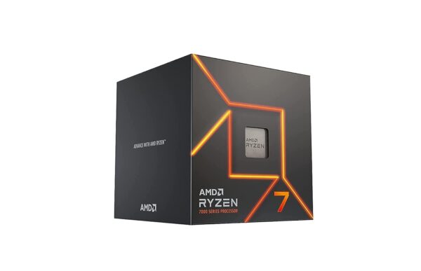 AMD Ryzensets 7 7700 Processor (radeon integrated graphics, 8 cores/16 threads, 65W DTP, AM5 Socket,40MB Cache, up to 5.3 GHz max boost, Wraith prism Cooler)