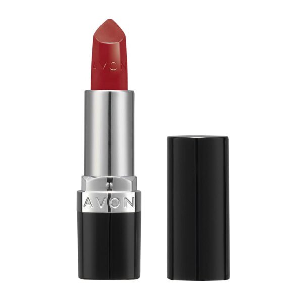 Avon Ultra Satin Lipstick Red 2000 with Vitamin E, Avocado Oil and Sesame Oil for Creamy Rich Colour with a Satin Finish