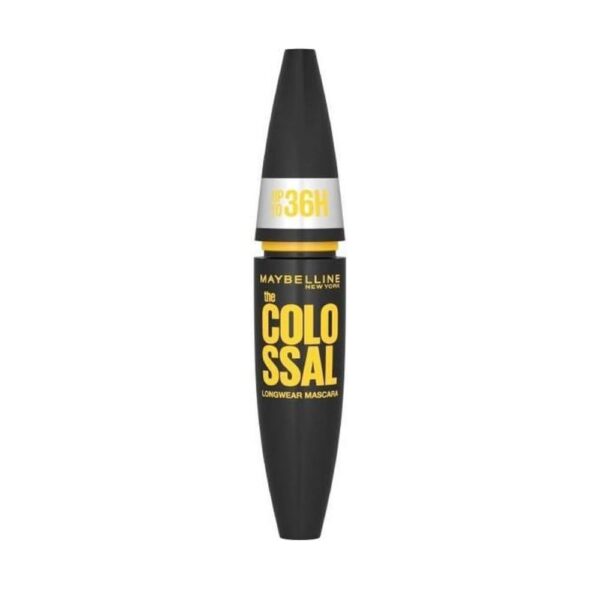 Maybelline New York Waterproof Mascara for Volume, Long-Lasting Black Mascara, The Colossal 36H, No. 1 Very Black, 1 x 10 ml