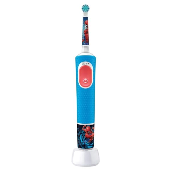 Oral-B Pro Kids Spider-Man Marvel Children's Electric Toothbrush, 1 Soft Brushing, Timer and Vibration, Rechargeable Battery, 4 Stickers, Ages 3 and Up