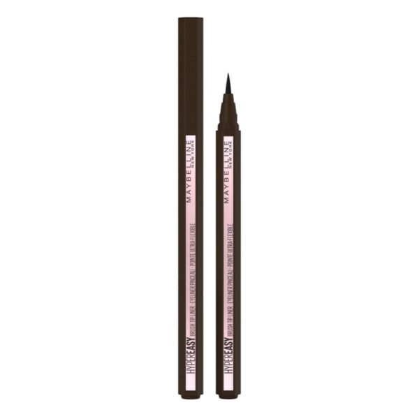 Maybelline Hyper Easy Brush Tip Liquid Eye Liner, Long Lasting, Easy To Apply, Smudge Proof Formula 810 Pitch Brown