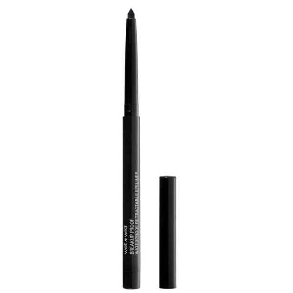 Wet n Wild, Megalast Retractable Eyeliner, Gel Eyeliner with Intense Finish and Long-lasting Effect for 16 Hours, Makeup for Eyes, Pigmented and Stain-proof Formula, Blackest Black