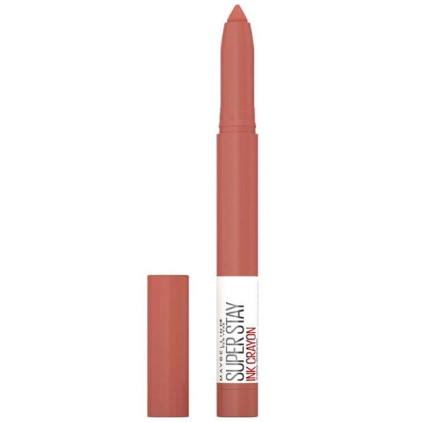 Maybelline New York Super Stay Ink Crayon Matte and Long Lasting Lipstick Number 100 Reach High 1.5g