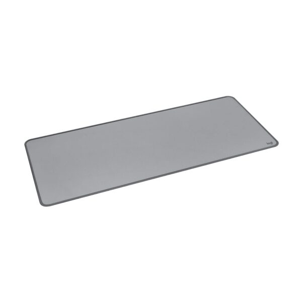 Logitech Desk Mat - Studio Series, Multifunctional Large Desk Pad, Extended Mouse Mat, Office Desk Protector with Anti-slip Base, Spill-resistant Durable Design - Grey