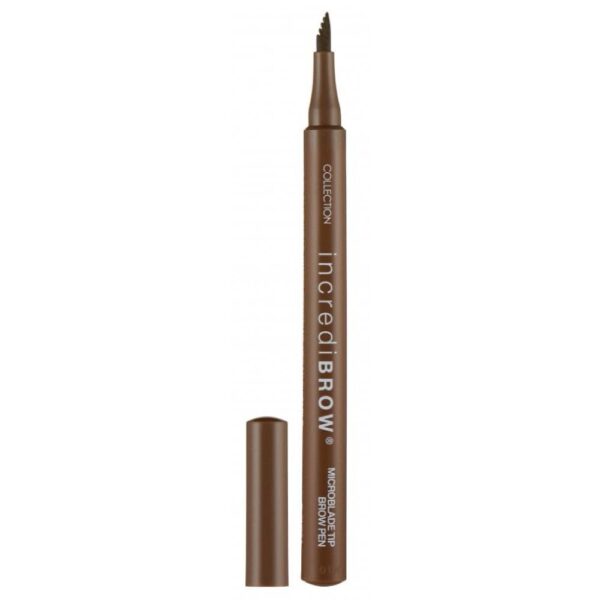 Collection Cosmetics Incredibrow Microblade Brow Pen, 24-Hour Wear, Smudge and Waterproof, Brunette