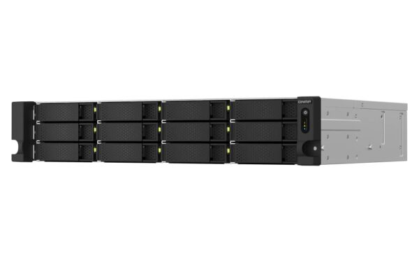 QNAP TS-1264U-RP NAS Rack (2 U) Ethernet/LAN Aluminium, Noir