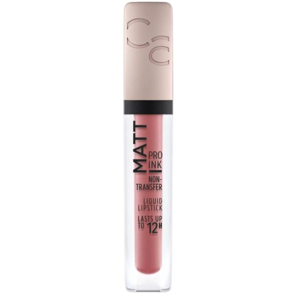 CATRICE Matt Pro Ink Non-Transfer Liquid Lipstick, No. 040 Braveness Wins, Nude, Mattifying, Long-Lasting, Quick-Drying, Matte, Intense, Colour-Intensive, Vegan, Alcohol Free (5 ml), Rose