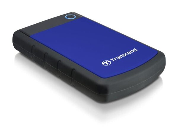 Transcend 4 TB Rugged Portable Hard Drive - Shock Resistant USB 3.1 Gen 1 StoreJet Navy Blue - TS4TSJ25H3B