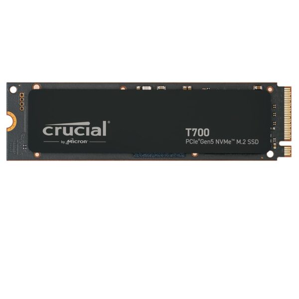 Crucial T700 4TB SSD PCIe Gen5 NVMe M.2 Internal Gaming SSD, Up to 12,400MB/s, Microsoft DirectStorage, PCIe 4.0 Backwards Compatible, Solid State Drive - CT4000T700SSD3