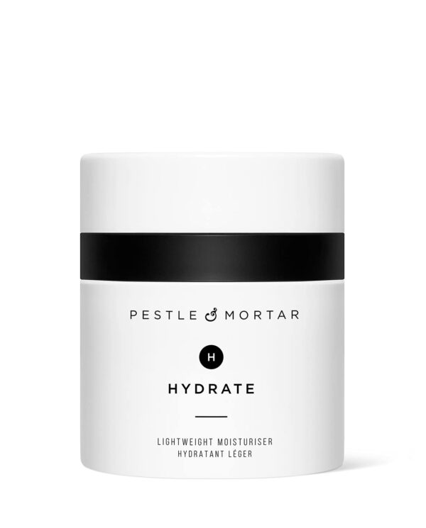 Pestle & Mortar Hydrate - Lightweight Anti Ageing Face Moisturizer Formulated with Peptide Technology and Squalane. Softens, Firms and Hydrates the Skin Without Clogging Pores - 50ml