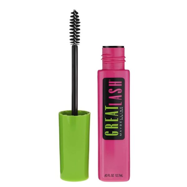 Maybelline Great Lash Volumising And Thickening Mascara, Blackest Black