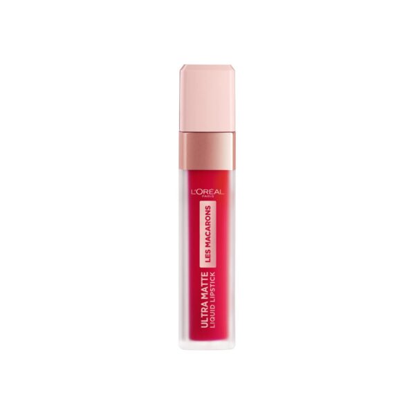 L'Oreal Cosmetics Les Macarons Matte Liquid Lipstick 828 Framboise Frenzy, 31 g