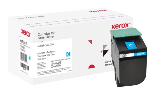 Everyday by Xerox Cyan Toner compatible with Lexmark C544X2CG/C544X1CG, Extra High Capacity