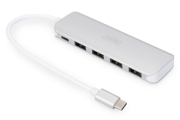 DIGITUS USB Type-C 4-Port Hub (USB 3.0) + PD