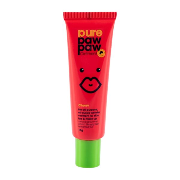 Pure Paw Paw Australian Ointment with Cherry to Smooth and Soothe, Suitable For Lips, All Skin Types and Makeup 15g