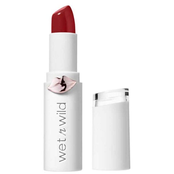 Wet n Wild, Megalast Lipstick, Long-lasting Moisturizing Lipstick with Shine Finish, Hydrating Formula with Microspheres, Natural Marine Plant Extracts, Coenzyme Q10 and Vitamins A & E, Crimson Crime