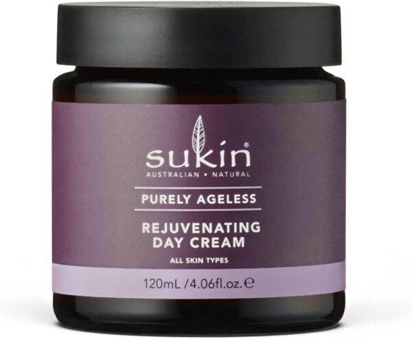 Sukin Purely Ageless Rejuventating Day Cream 120ml - with Vitamin E; cruelty free & vegan friendly - to naturally plump, firm & hydrate skin, whilst softens & soothes dry skin.