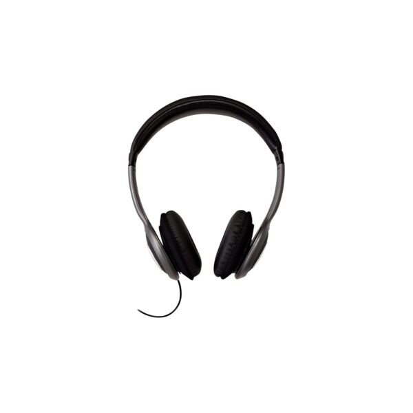 V7 HA520 Deluxe Stereo Headphones with Volume Control - Black & Grey