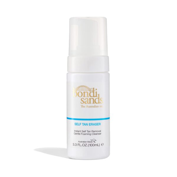 Bondi Sands Self Tan Eraser | Lightweight, Gentle Cleansing Foam Moisturises Skin and Quickly Removes Self Tan without Harmful Ingredients or Exfoliation, Vegan + Cruelty Free | 100 mL/3.3 Oz