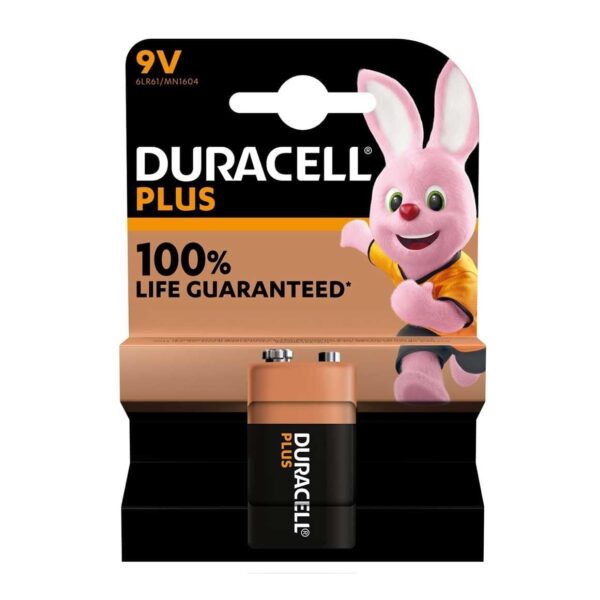 Duracell | Plus Power Alkaline Batteries | 9V PP3