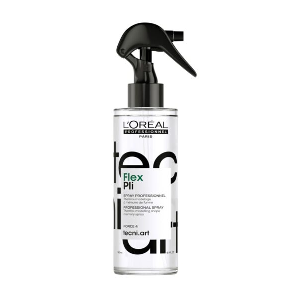 L'Oréal Professionnel TECNI.ART Pli Heat Activated Styling Spray, For Long-lasting Body and Bounce, 190 ml