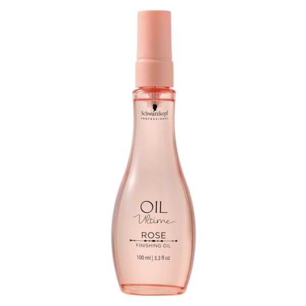 Schwarzkopf Professional Oil Ultime Rose Finishing Oil Hair Oil Fine Stressed Hair Natural And Purified Smoothes The Cuticle Anti Frizz Heat Protection Shining Softing Nourishing Moisturizing 100 ml