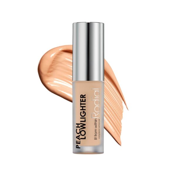 Rodial Peach Lowlighter Travel Size 1.6ml – Non-Shimmer Formula for Deeper Skin Tones, Hydrating Concealer with Caffeine & Hyaluronic Acid